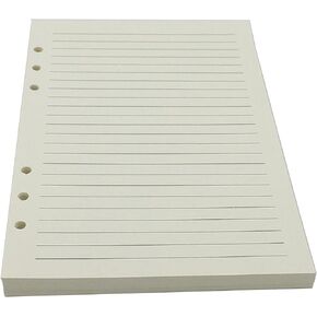 A5 Refill Paper, [3 Pack] 100GSM Thick Refillable Paper 6 Hole Filler Inserts Loose Leaf Paper
