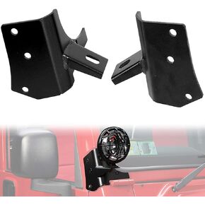 ALAVENTE Side Pillar Windshield Hinge Light Bar Mount Brackets for Jeep Wrangler TJ 1997-2006, DSBP7608 (1 Pair)