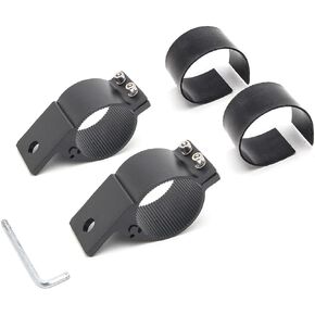 Tube Clamp Mounting Bracket for 2 Inch Bull Bar Roof Rack Roll Cage Mounts LED Square Round Work Light & Light Bar (Adjustable Between 47-53mm/1.8-2.1inch)