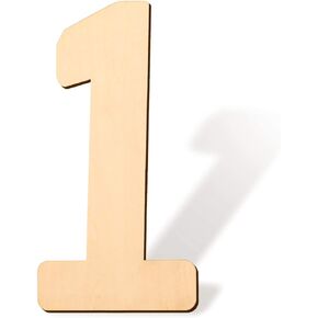 SAVITA 12 Inch Blank Wooden Number 0 Unfinished Wood Slices Sign Board for DIY Craft Projects Home Sign Wall Birthday Wedding Party Decoration (0)
