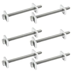 6 Pack M6x80mm Miter Draw Bolt Countertop Flip Connector Hardware