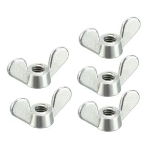 uxcell M8 Wing Nuts Zinc Plated Fasteners Parts Screws Cymbals Butterfly Nut Bronze Tone 5pcs