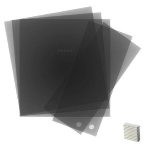 Plexiglass Kit for Prusa V2 Compatible with IKEA Lack 3D Printer Enclosure Build | 3mm 5-Pack Acrylic | x10 Magnets (20x6x2mm) | x3 440x473mm (17.3"x18.6) & x2 220x505mm (8.65"x19.9")