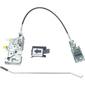 Door Lock Actuator Front Left Driver Side Compatible for 1992-1997 F150 F250 F350 Bronco Door Latch Motor with Cable Rod Kit F4TZ-15219A65-A