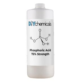DIYChemicals Phosphoric Acid 75% – Rust Remover, Wood Stain Remover, pH Control, High Purity Orthophosphoric Acid for Metal, Fertilizers - Made in USA - 1 Pint (16 fl oz)