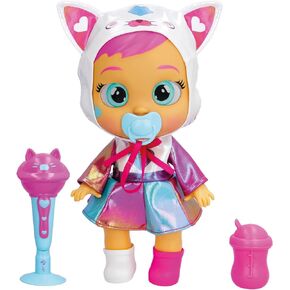 Cry Babies Stars Singing Daisy - 12'' Singing Baby Doll | Plays 15+ Realistic Baby Sounds, Multicolor
