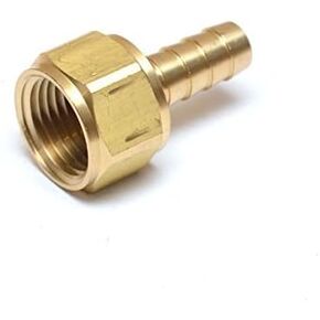 3/8" Hose ID/Hose Barb to 1/2" Female NPT FIP FPT Straight Brass Fitting Fuel/Air/Water/Boat/Gas/Oil WOG