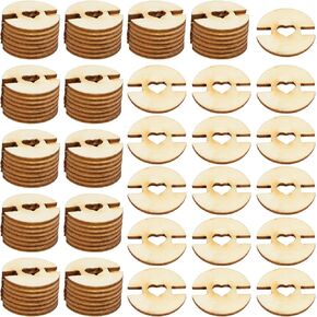 100Pcs Removable Wooden Pom Poms Buttons Vintage Decor Sewing Button Hat Pom Pom Holder Pom Poms for Hats Faux Fur Pom Poms Keepers for Knit Beanies and Toques