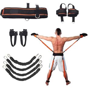 Speed and Agility Resistance Bands Trainer for Vertical Jump Squat Boxing MMA Taekwondo Karate Bounce Softball Basketball Volleyball Football Training