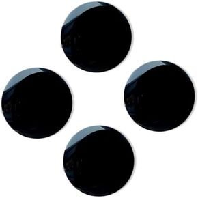 4Pcs Black Car Door Lock Keyhole Cover Trim Sticker Universal Keyhole Decal Protector Sticker Car Accessories Key Socket Decoration Decal Automotive Door Entry Guard Interior Accessories