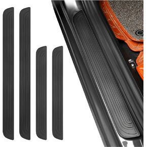 4PCS Car Door Sill Protector,Anti-Scratch & Waterproof Car Door Sills Scratch Protection,Universal Car Exterior Accessories Automotive Door Entry Guard for Car,Truck,SUV (Black, Width 1.57")