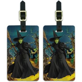 Wizard of Oz Wicked Witch Character Luggage ID Tags Carry-On Cards - Set of 2