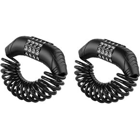 Motorcycle Helmet Lock, Motorcycle Locks Anti Theft, Bike Cable Lock Universal Security 4 Digit PIN Locking Chain for Bike Helmet, Jacket, Cabinets & Luggage