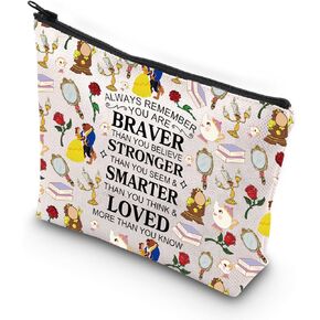 WSNANG Beauty Movie Inspired Gifts Belle Rose Tote Bag Princess Belle Lover Shoulder Bag Fairy Tale Flower Gift Bag