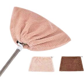 2 Pack Reusable Broom Head Covers Mop Cloth Cover Effective Home Cleaning Tool Lightweight Wipe Floor Cleaning Tools Washable Household Mop Sweeper for House Kitchen Office
