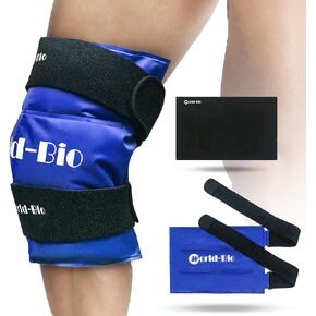 Large Knee Ice Pack, Gel Ice Pack for Knee Pain Relief, Sports Injuries, Swelling, Bruises, Reusable Hot Cold Gel Pack Compress Therapy for Knee Arthritis, Muscle Aches and Knee Replacement Surgery