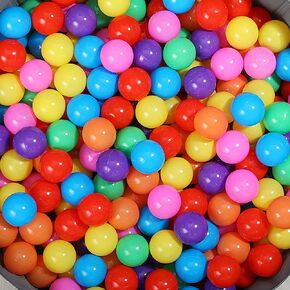 Ball Pit Balls for Kids, Colorful Balls for Ball Pit, 2.2" Non-Toxic Ball Pit Balls (25 Balls, Rainbow-7 Colors)