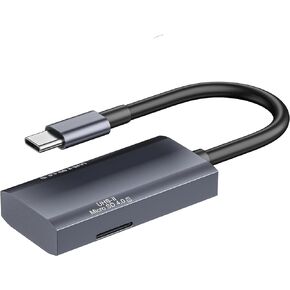 UHS-II SD 4.0 Card Reader, 2 in 1 Type-C SD Memory Card Reader for iPhone 15/Android Phone/iPad/Mac/Laptop/Mini PC/Tablets,Support SD Micro SD SDXC SDHC MMC RS-MMC Micro SDXC UHS-II and UHS-I Cards