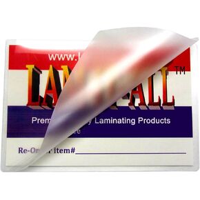 Premium 5 Mil Business Card Hot Laminating Pouches 2-1/4 x 3-3/4 (Pack of 100) Clear