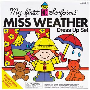 Colorforms My First Colorforms Miss Weather Set Brown/a