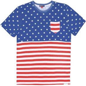 Tipsy Elves Patriotic American Tees for Men 4th of July - USA Flag Shirts for Guys
