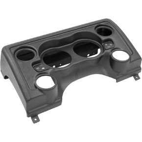 Auto Meter 90011 Gauge Mount Dash Panel (Mounting Solutions 6 Gauge (3 3/8" X2, 2 1/16" X4), Jeep Tj/Xj), Black