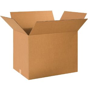 BOX USA 10 Pack of Heavy-Duty Corrugated Cardboard Boxes, 24" L x 18" W x 18" H, Kraft, Shipping, Packing and Moving