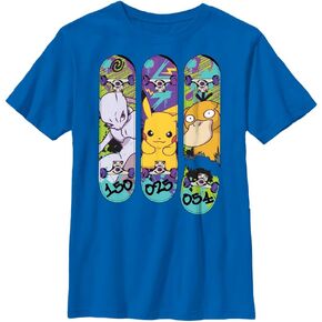 Pokemon Kids Mew2 Pika Duck Boys Short Sleeve Tee Shirt