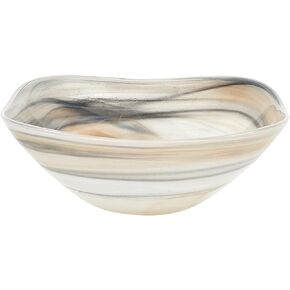Taupe Alabaster Glass 6" Bowl