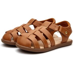 Weestep Toddler Little Kid Memory Foam Closed Toe Sandal