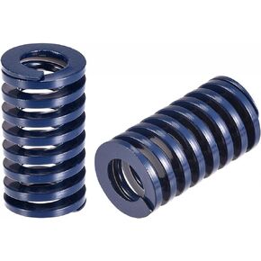 uxcell 3D Printer Die Spring, 2pcs 22mm OD 40mm Long Spiral Stamping Light Load Compression Mould Die Springs for 3D Printer Electric Part, Blue