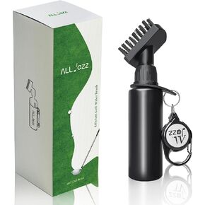 Golf Brush and Groove Cleaner with Squeeze Water Bottle Holds 4 Ounces of Water Golf Club Cleaning Kit Easily Attaches to Golf Bag