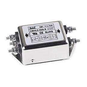 Noise Suppressor Power EMI Filter Termianl Single-Phase Line-Conditioner JIN RONG AC 115/250V 20 Amp CW4L2-20A-S
