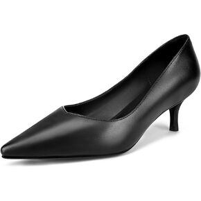 Women's Pointed Toe Pumps Stiletto Low Heels Comfortable Close Toe Dress Pumps Shoes Wedding Party Classic High Heel