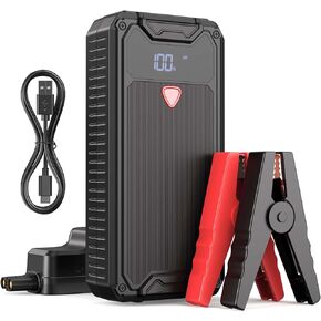 4000A Battery Jumper Starter Portable, USB C Car Battery Pack Jump Starter Box for Car, 26800mAh Battery Booster Jump Start Power Bank Car Battery Jumper Starter Portable