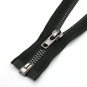 #10 28 Inch Separating Jacket Zippers Heavy Duty Metal Zipper Black Nickel for DIY Sewing Crafts Jacket Coat,1PC/Pack,SHUNLI