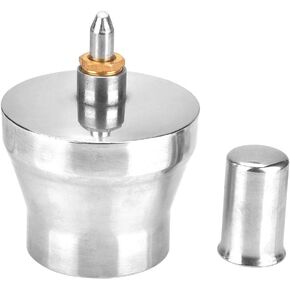 YWBL-WH Stainless Steel Alcohol Burner Lamp 450ml Chemistry Dental Lab Lamp with Screw and Wick