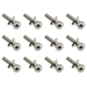 Ball Head Screw E-outstanding 12PCS M3 Metal Ball Head Screws Fasteners Replacement for 1/10 RC Car Buggy Truck Fixing Spherical Bolt