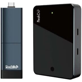 PeakDo HDMI Wireless Transmitter and Receiver, 0 Latency (Line of Sight) Wireless HDMI Extender, 1080P@60Hz Video Transmitter and Receiver for TV or Projector Monitor