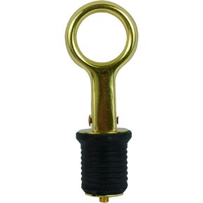 Attwood 11591-3 Brass Snap-Handle 1-Inch Drain Plug