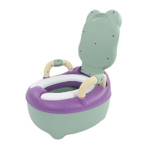 Potty, Kid Potty, Potty Training Toilet for Boys and Girls, Large Capacity 6 Columns 12cm Height Back Realistic Potty Training Seat for Home for 1 to 4 Years for Bathroom
