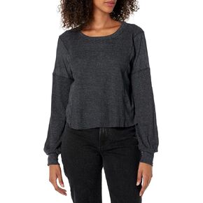 Michael Stars Women's Cait Rib Mix Pullover