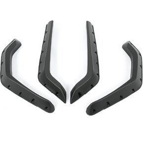 KUAFU Fender Flares Compatible with 2008-2010 Polaris RZR 800 RZR 4 800 RZR 800 S arches extensions 4Pcs Pocket-Riveted Design Wheel Fender Flares Set Front & Rear Black