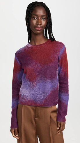 Vince Women's Ombre Jacquard Crew Sweater in Saudi Arabia