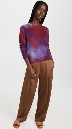 Vince Women's Ombre Jacquard Crew Sweater in Saudi Arabia