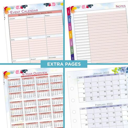 2022 Daily & Monthly Planner Refill by AT-A-GLANCE, 92010 Day-Timer, 5-1/2" x 8-1/2", Size 4, Two Page per Day (481-225A) in Saudi Arabia