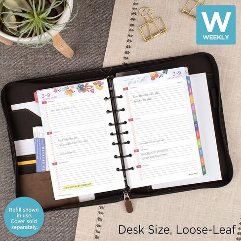 2022 Daily & Monthly Planner Refill by AT-A-GLANCE, 92010 Day-Timer, 5-1/2" x 8-1/2", Size 4, Two Page per Day (481-225A) in Saudi Arabia