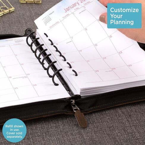 2022 Daily & Monthly Planner Refill by AT-A-GLANCE, 92010 Day-Timer, 5-1/2" x 8-1/2", Size 4, Two Page per Day (481-225A) in Saudi Arabia