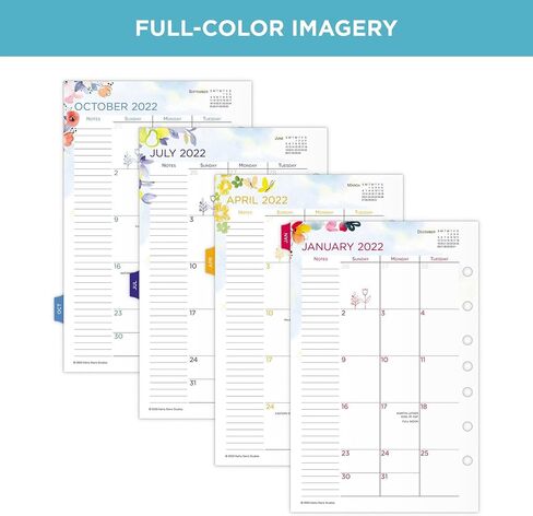 2022 Daily & Monthly Planner Refill by AT-A-GLANCE, 92010 Day-Timer, 5-1/2" x 8-1/2", Size 4, Two Page per Day (481-225A) in Saudi Arabia