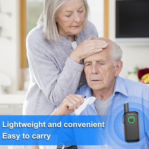 نظام اتصال داخلي لاسلكي من ChunHee لنظام اتصال داخلي للمنزل والمنزل لكبار السن/الأطفال/الحوامل-اتصال داخلي لاسلكي للمكتب ثنائي الاتجاه من غرفة إلى غرفة نظام اتصالات للمشي لمسافات طويلة/التخييم/المناسبات، 2 حزمة in Kuwait